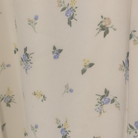 Forever 21 ivory floral print sleeveless midi length cami dress - Picture 11 of 12